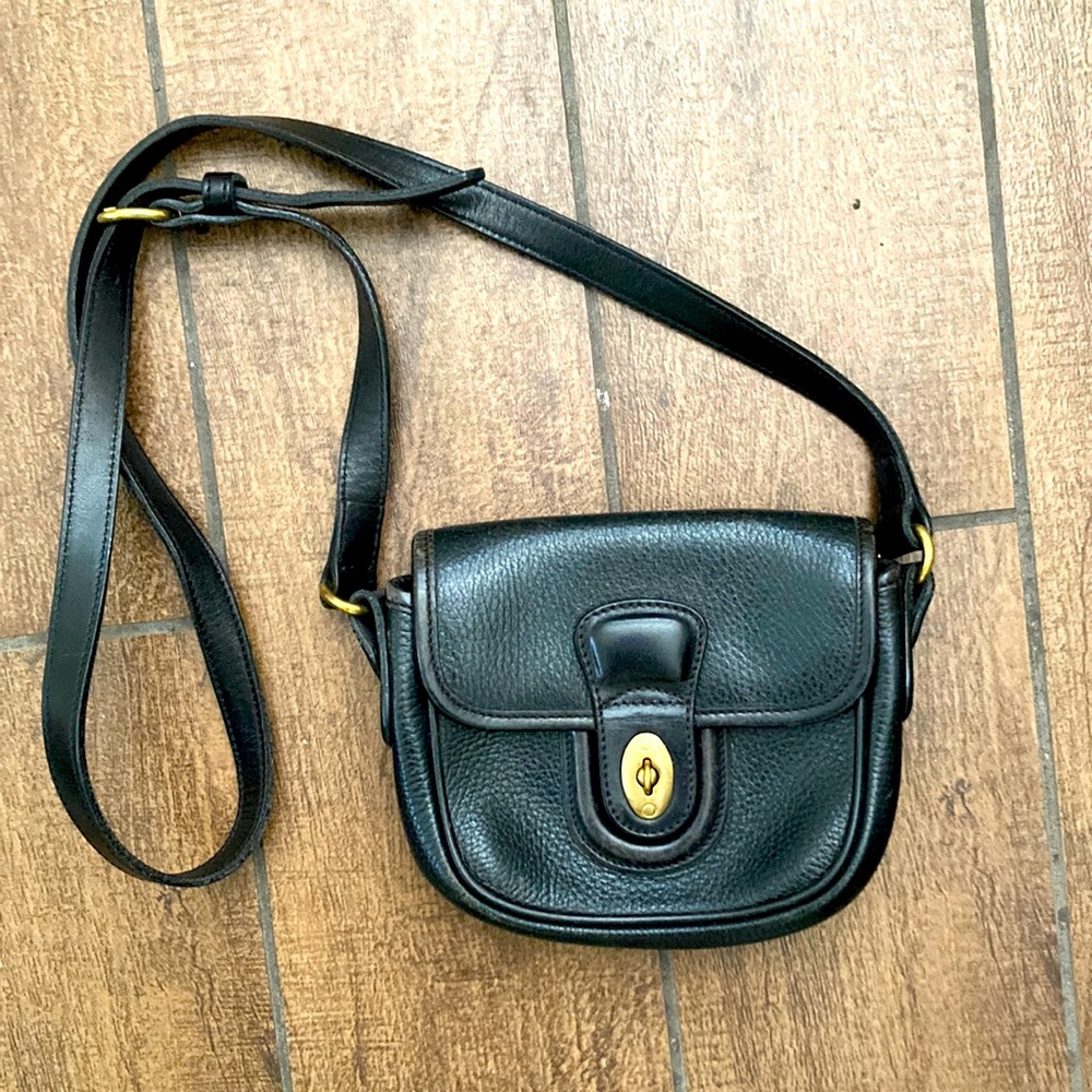 Coach - Black Leather Coach Bag